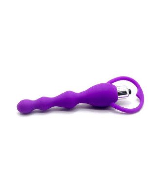 Chapelet anal violet vibrant 